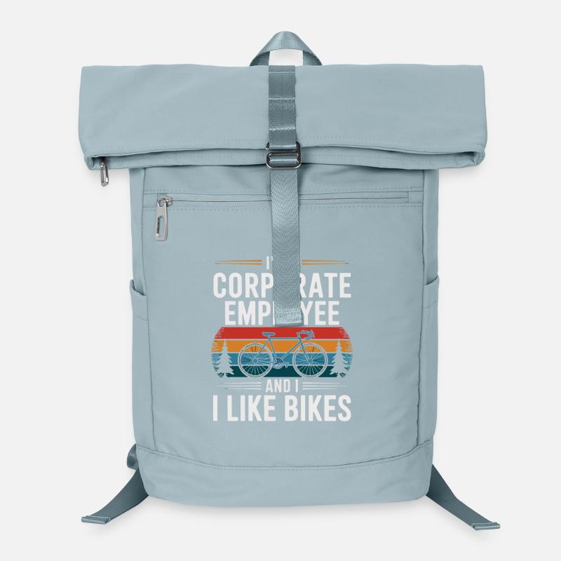 Corporate Employee Who Likes Bikes Laptop Backpack
