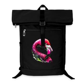 Flamant - Sac à dos ordinateur - noir - Devant