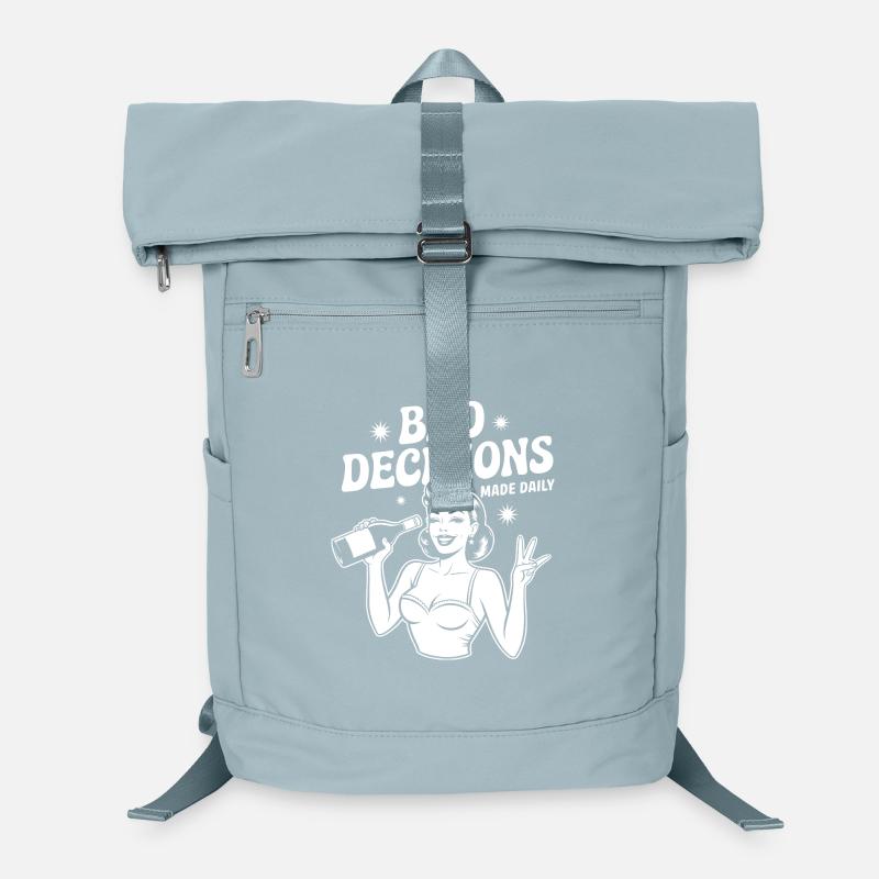 Schlechte Entscheidungen Täglich Retro Pinup Laptop-Rucksack 