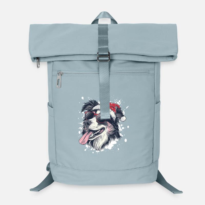 Border Collie Dog Christmas Funny Laptop Backpack