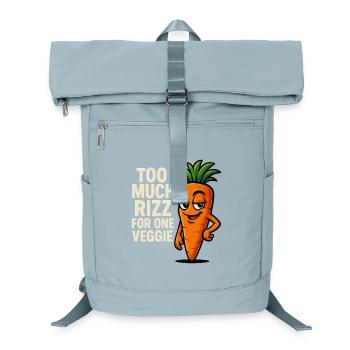 Too much rizz for a carrot - Laptop Backpack - ice blue - Front