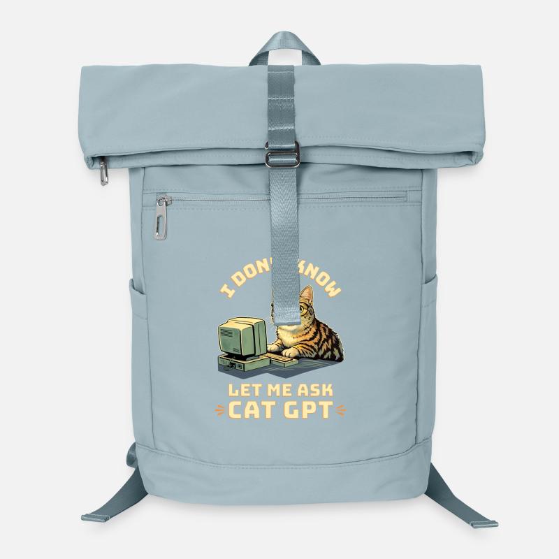 Cat GPT lustige KI Laptop-Rucksack 