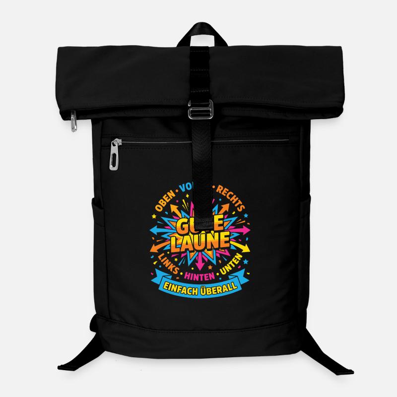Bonne humeur partout – design positif Sac à dos ordinateur
