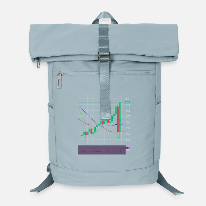 Trading Börse Krypto Aktien Laptop-Rucksack 