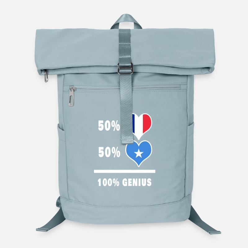 France and Somalia Genius / Gift Laptop Backpack