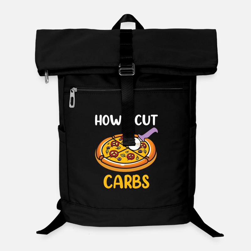 I Can Cut Calories in Half – Diet Humor Laptop Backpack