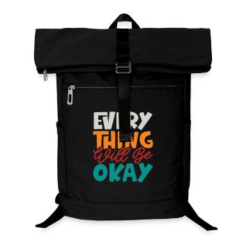 Everything Will Be Okay - Laptop Backpack - black - Front