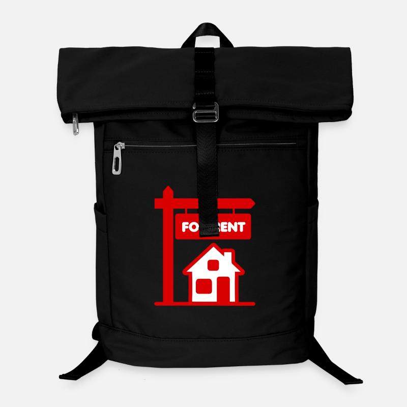 Red signboard for rent Laptop Backpack