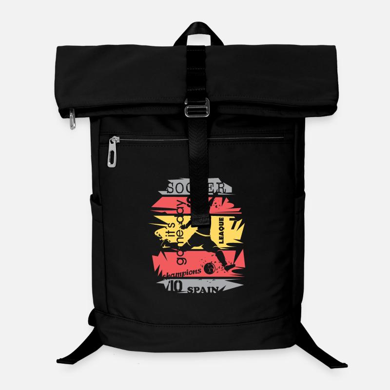 Fußball Spanien Torschuss Illustration Spieler Laptop-Rucksack 