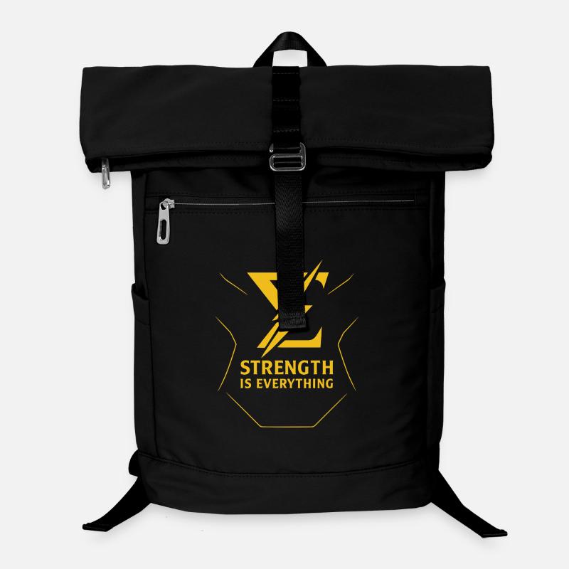 Strength is Everything – Gym Motivation Shirt Laptop Backpack