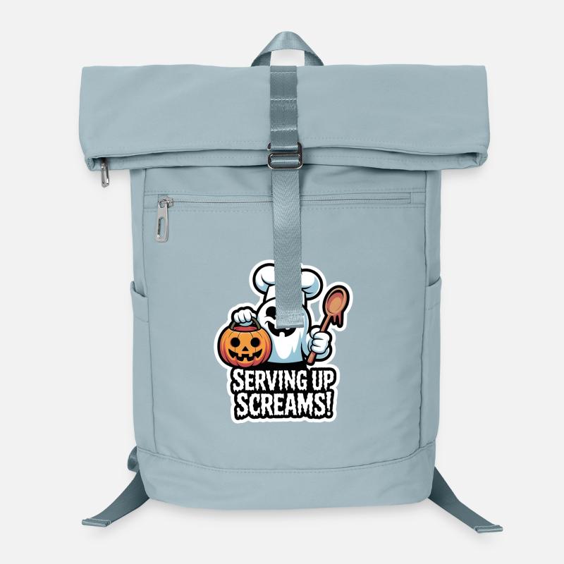 Chef Boo – Spooky Cute Halloween Ghost Spoon Laptop-Rucksack 