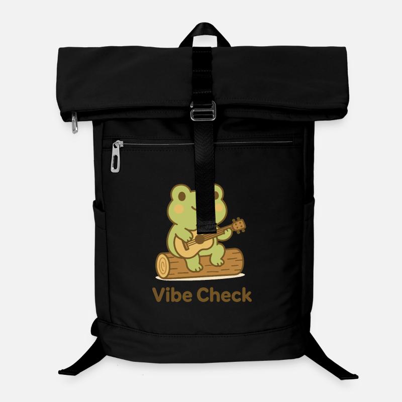 Frog on Log Acoustic Guitar Laptop Backpack