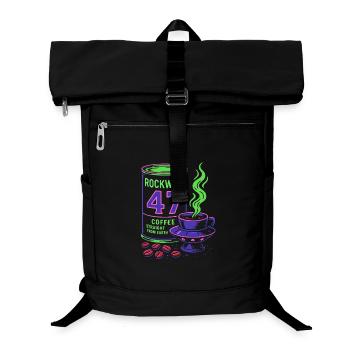 Rockwell 47 Neon Coffee Art - Laptop Backpack - black - Front