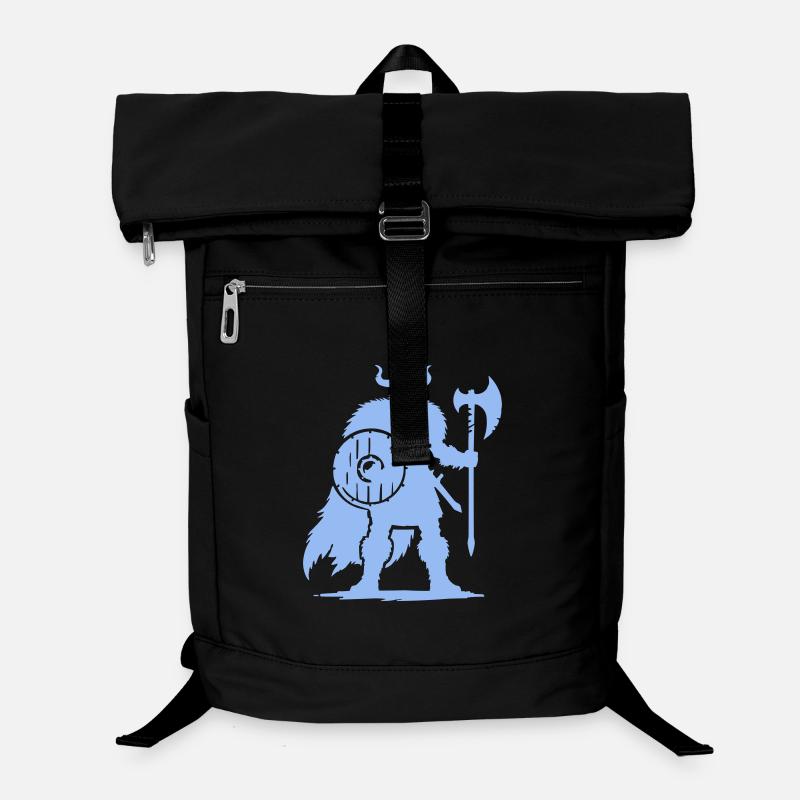 Guerrier viking avec hache et bouclier Sac à dos ordinateur