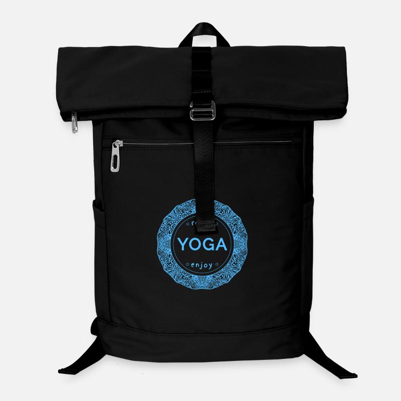 Relaxed yoga design with mandala aesthetics Laptop Backpack