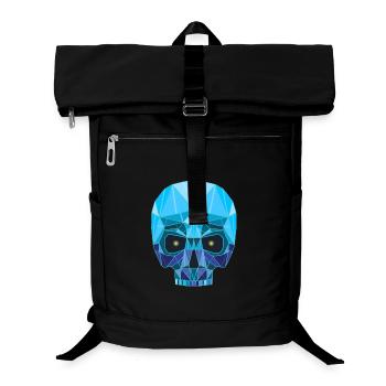 Tête de mort saphir - Sac à dos ordinateur - noir - Devant