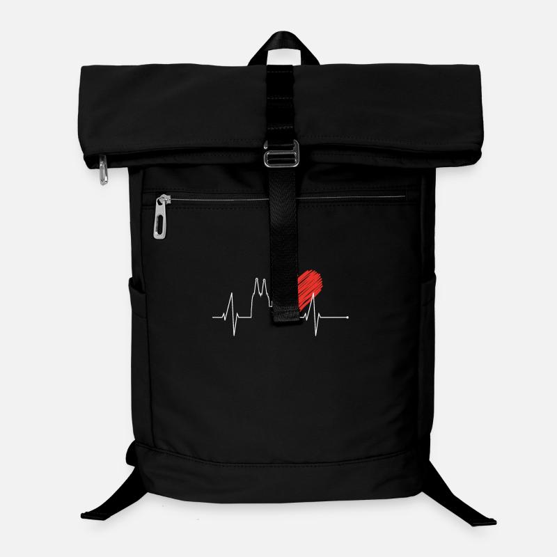 Cologne Cologne Cathedral Heartbeat Pulse Carnival Hätz Laptop Backpack