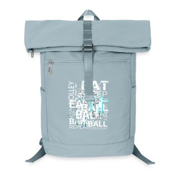 Art de texte de volleyball - Sac à dos ordinateur - bleu glacier - Devant