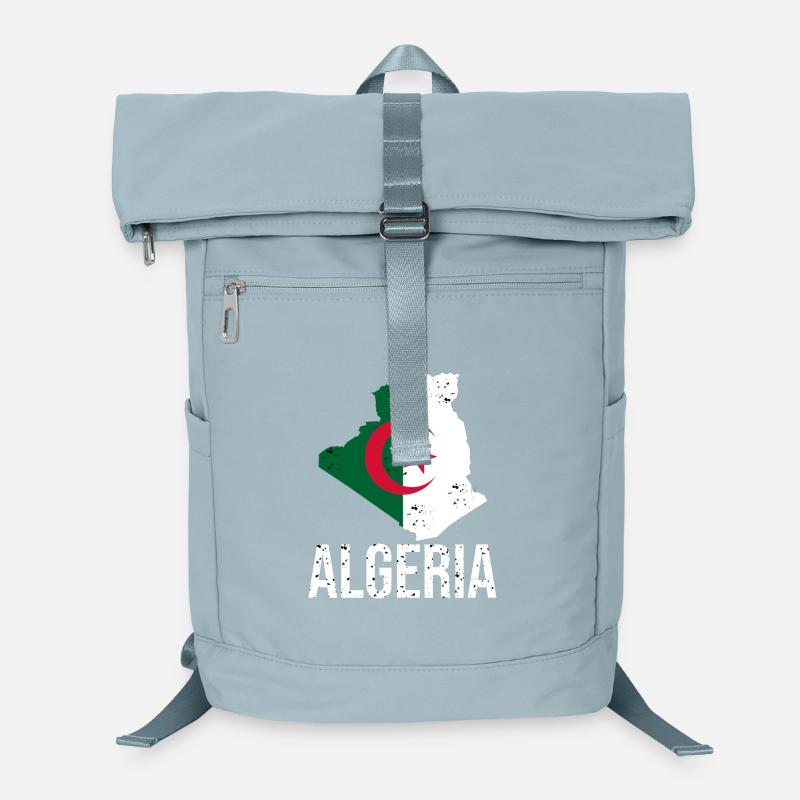 Algerian flag in map design Laptop Backpack