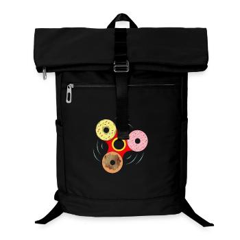 Donut Fidget Spinner Sweet Mashup - Laptop-Rucksack  - Schwarz - Vorne