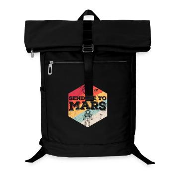 Send Me to Mars - Laptop Backpack - black - Front