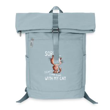 Sorry Katze I Katzenmotiv Comic Sprüche - Laptop-Rucksack  - Eisblau - Vorne