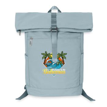 Bahamas 70's 80's Holiday Retro Surfer Style - Laptop Backpack - ice blue - Front