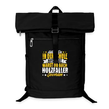 Holzfäller - Laptop-Rucksack  - Schwarz - Vorne