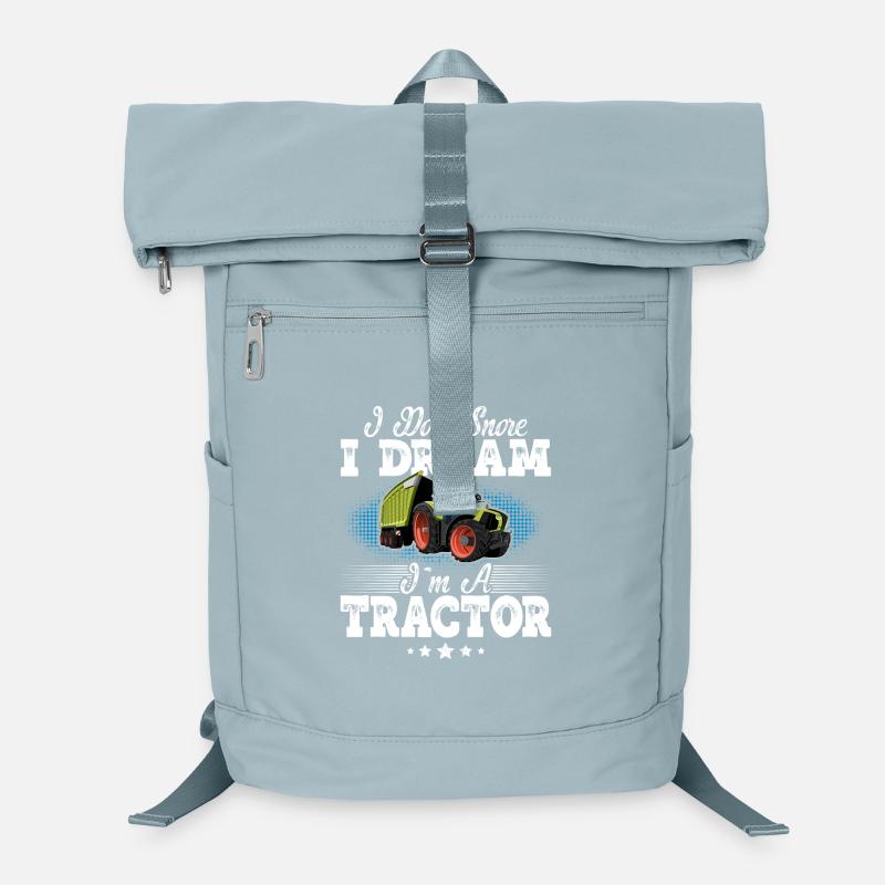 Tractor snoring funny saying Laptop Backpack