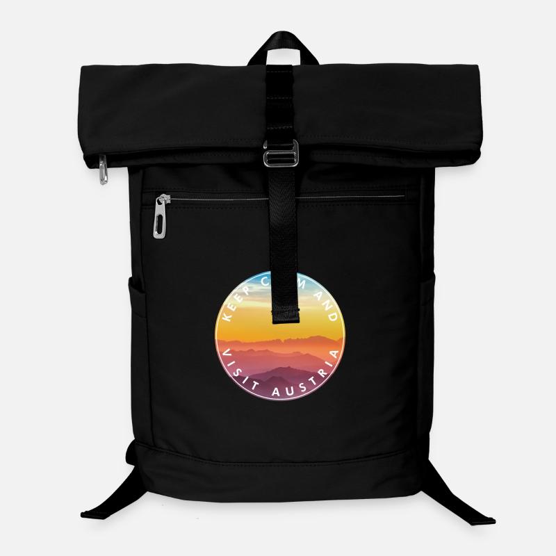 Keep Calm Visit Austria Kreis Badge Laptop-Rucksack 