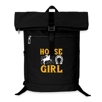 Horse Girl Pferde Mädchen Geschenk - Laptop-Rucksack  - Schwarz - Vorne