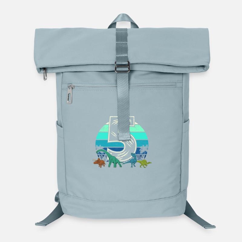 Dinosaure 5 ans cadeau 5 ans rétro Sac à dos ordinateur