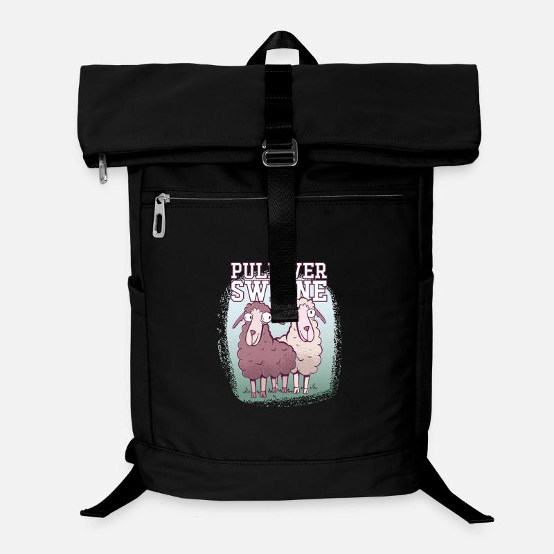 Pulloverswiene Plattdeutsch Ostfriesisch Schafe Laptop-Rucksack 
