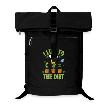 Gärtner Garten - Laptop-Rucksack  - Schwarz - Vorne
