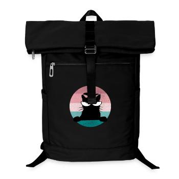Cat motif No buck morning muffle - Laptop Backpack - black - Front