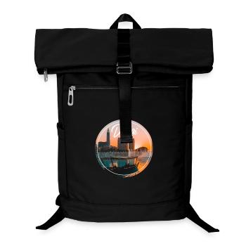 Bateau Skyline du Coucher de Dubaï - Sac à dos ordinateur - noir - Devant