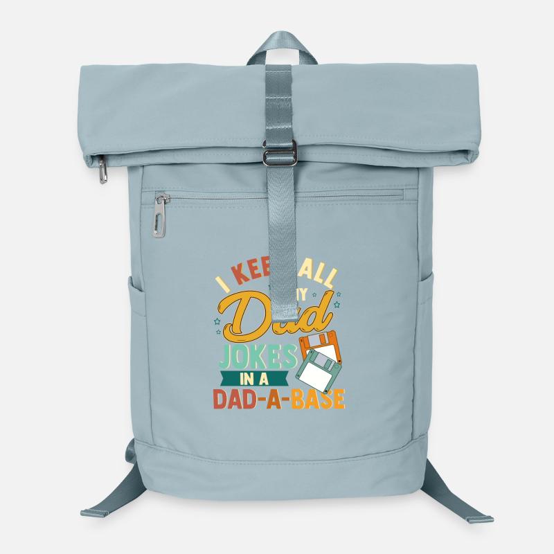 Dad Joke Dad-A-Base T-shirt graphique Sac à dos ordinateur