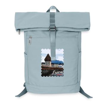 Luzern Kapellbrücke Panorama - Laptop-Rucksack  - Eisblau - Vorne