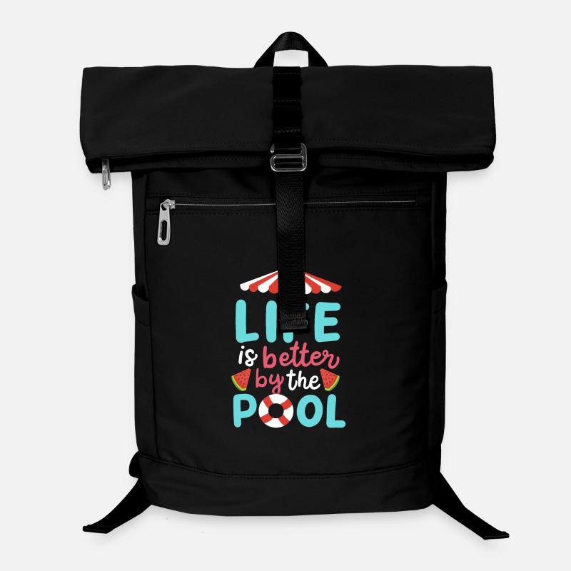 Pool Schwimmen Sommer Laptop-Rucksack 