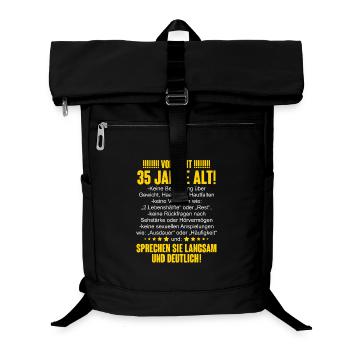 35. Geburtstag Lustiger Spruch - Laptop-Rucksack  - Schwarz - Vorne