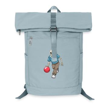 Boule de bowling squelette - Sac à dos ordinateur - bleu glacier - Devant