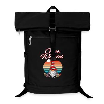 Ober Wichtel Weihnachts Gnom - Laptop-Rucksack  - Schwarz - Vorne