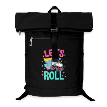 Rollschuhlaufen Rollschuh - Laptop-Rucksack  - Schwarz - Vorne