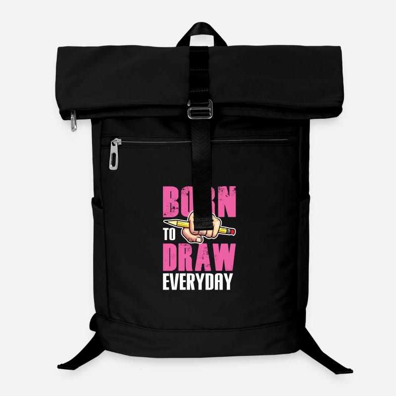 Né pour dessiner Sac à dos ordinateur
