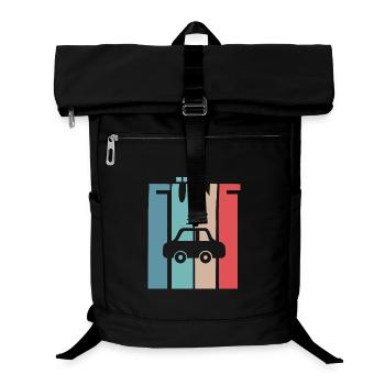 Polizeiauto 5 Jahre Kinder 5. Geburtstag Polizei - Laptop-Rucksack  - Schwarz - Vorne