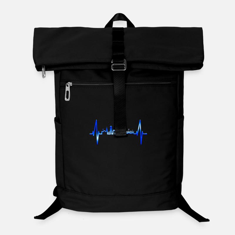 Bochum Herzschlag Bochumer Skyline Heimat Ruhrpott Laptop-Rucksack 
