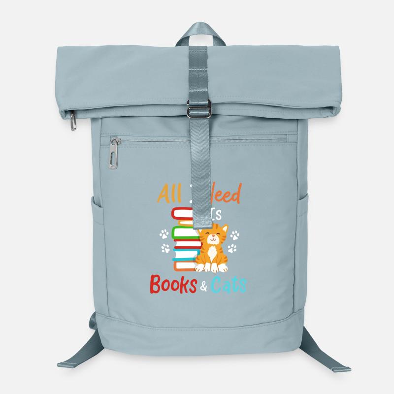 Buch Katze Bücher und Katzen Laptop-Rucksack 