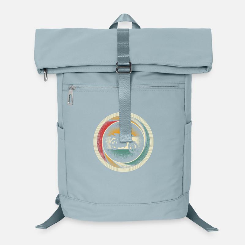Mofa Mofafahrer Retro Vintage Laptop-Rucksack 