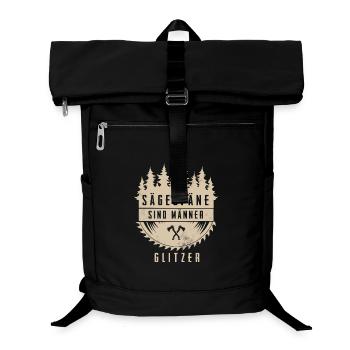 Holzfäller Sägespäne Sind Männer Glitzer - Laptop-Rucksack  - Schwarz - Vorne