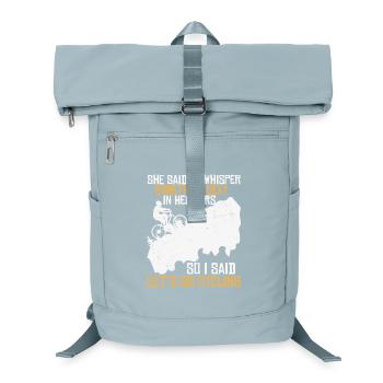 Cycling flirt on the mountain - Laptop Backpack - ice blue - Front